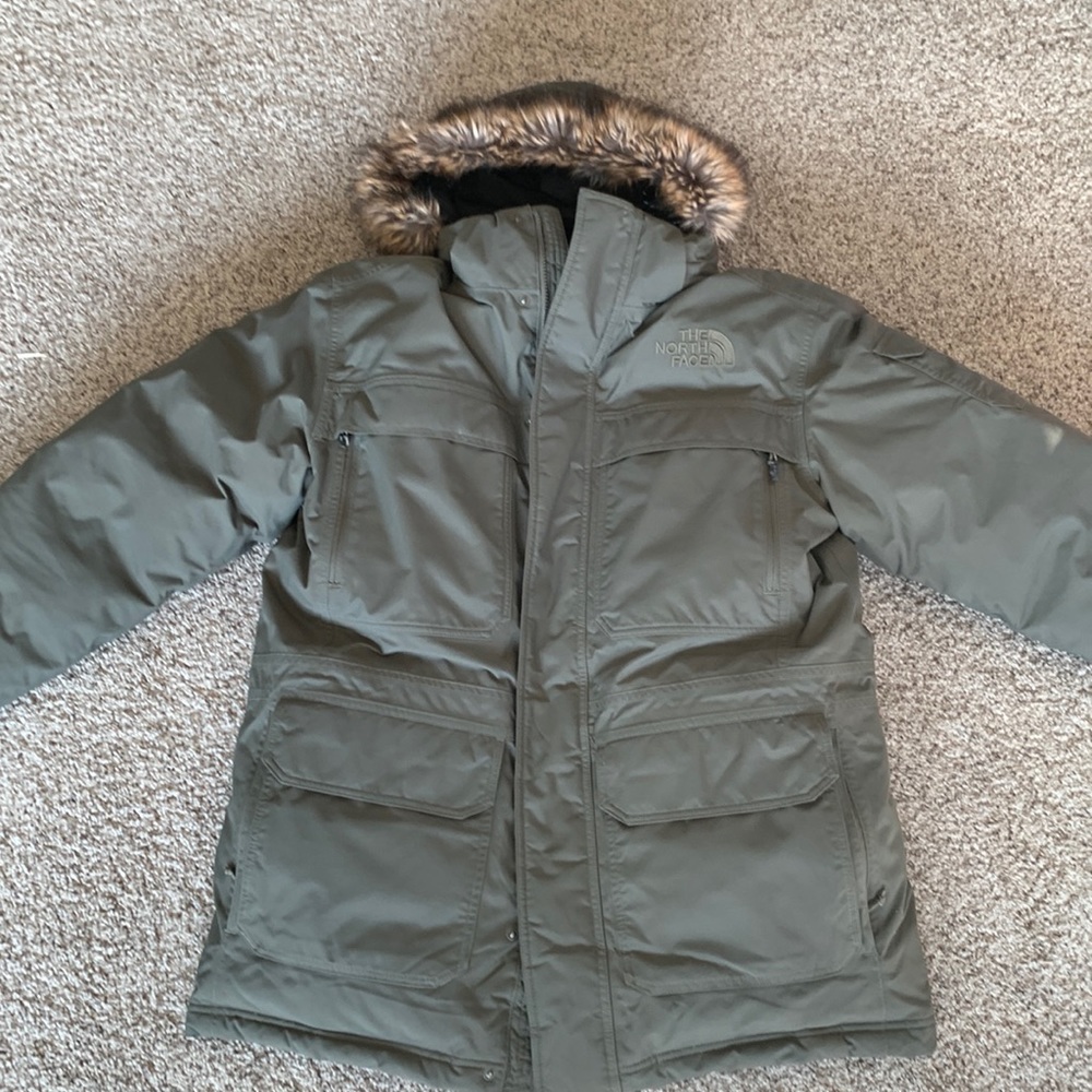 Mens north face parka
